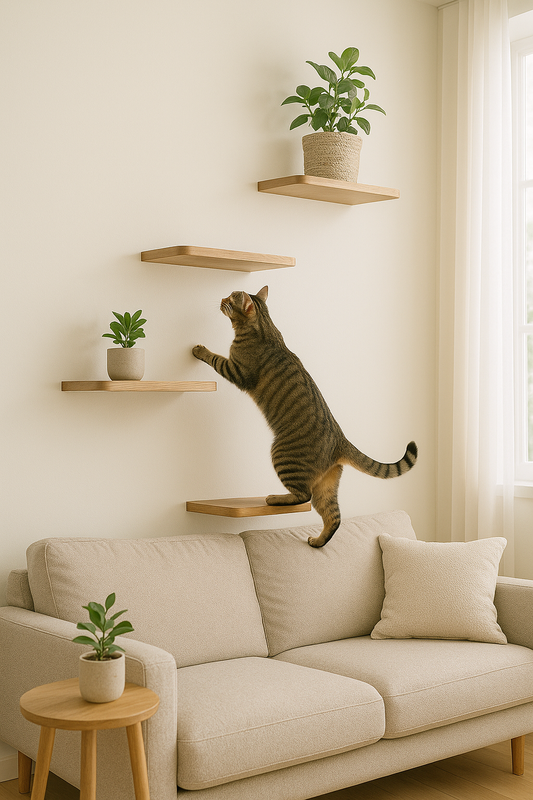 Elevate Their World: The Beauty and Function of Cat Wall Shelves