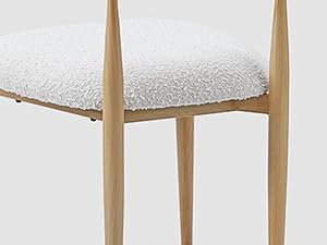 Morden Fort Modern Dining Table Set for 4, 68'' Rectangle Dining Table with 4 Chairs, Kitchen Table with Pedestal Base, Dinner Table for Dining Room, Kitchen, Living Room (Natural)