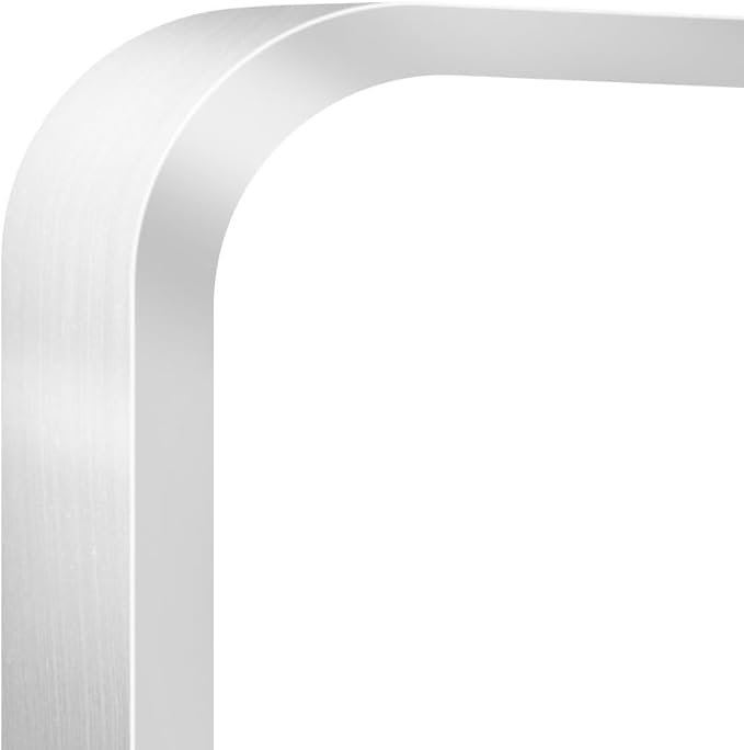 BONEWEI Silver Bathroom Mirror,20x40 inch Wall Mirror for Bathroom Wall Mounted,Rectangle Mirror for Bathroom Over Sink,Modern Frame Round Corner for Living Room,Bedroom Entryway,Horizontal/Vertical