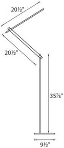 Modern Forms FL-1050-BK Balance Floor Lamp, One Size, Black