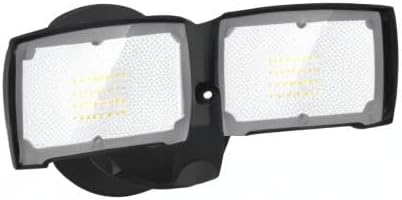 LEPOWER 3000LM Flood Light Outdoor, Switch Controlled LED Security Light, 28W Exterior Lights with 2 Adjustable Heads, IP65 Waterproof, 5500K Wall Mount Exterior LED Flood Light for Garage, Yard Black