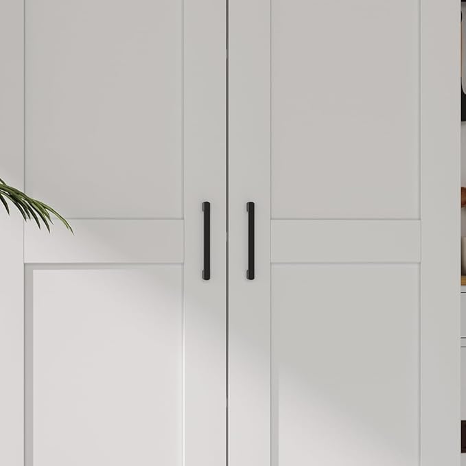 White Tall Kitchen Pantry Cabinet Organizers and Storage with Doors and Adjustable Shelves,Wood Large Gabinetes Para Cocina Office Bookshelf for Laundry Room Cabinets (31.5”W*15.7”D*71”H)