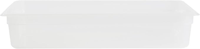 Restaurantware Food Storage Container 1 Pack of 20.7 x 12.6 x 3.9 Inches Plastic Stackable Storage Box White Reusable Label Container Dishwasher Safe For Restaurants And Kitchens