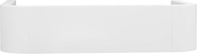 Curved Console Table 52-Inch Modern Narrow Entryway Sofa Table for Living Room Entrance Hallway Furniture, White