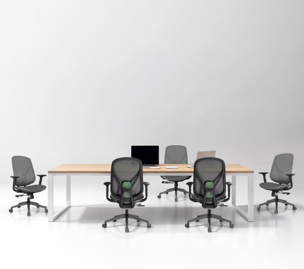 Mesh Office Chair – Ergonomic Office Chair with Lumbar Support, Adjustable Armrests & Sliding Soft Seat Cushion – Holds Up to 270lbs (Red)