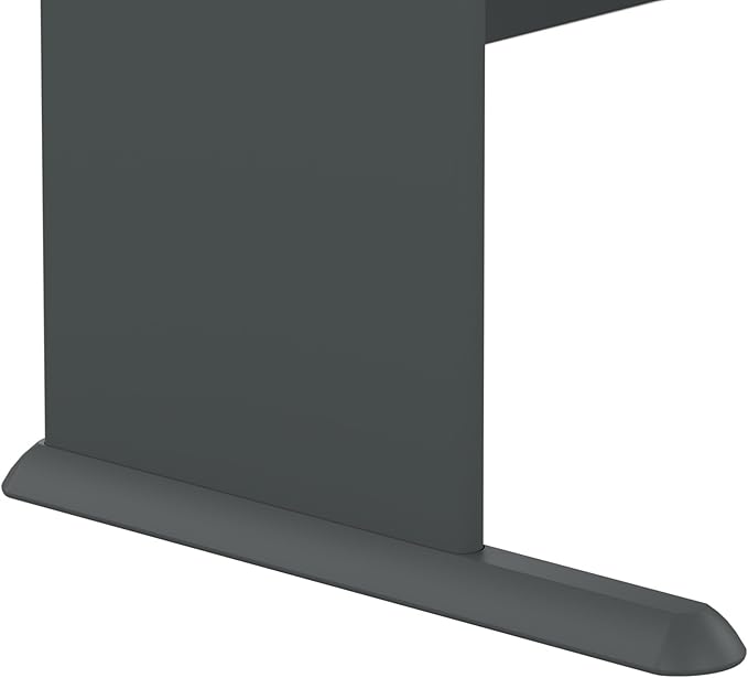 Bush Business Furniture Series A 36W Small Desk in White Spectrum and Slate, Compact Computer Table for Home or Professional Office