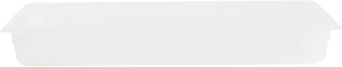 Restaurantware Food Pans Pack of 10 Plastic Rectangle Food Containers Full Size with Traceability Label, Storage Containers Dishwashable Hot Cold Friendly for Restaurants Buffet Commercial Use