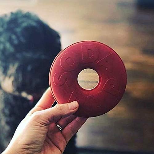 SodaPup Life Ring – Durable Dog Treat Dispenser & Chew Toy Made in USA from Non-Toxic, Pet Safe, Food Safe Natural Rubber Material for Mental Stimulation, Problem Chewing, Calming Nerves, & More
