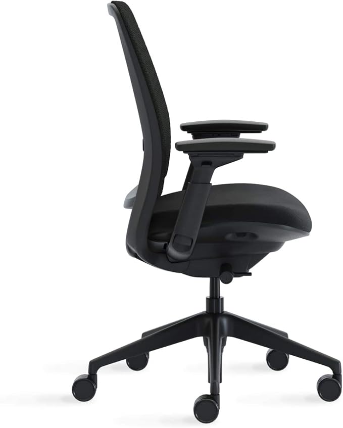 Steelcase Series 2 Office Chair, Graphite Frame, Cogent Connect Lagoon, Hard Floor Casters