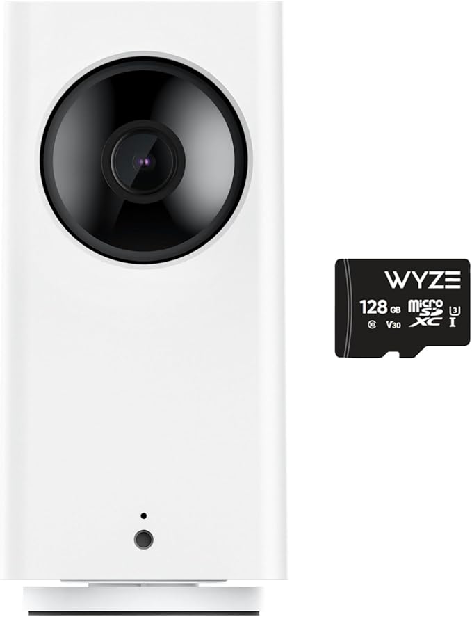 Wyze Cam Pan v2, Pan/Tilt/Zoom Indoor Wi-Fi Smart Home Security Camera with 1080p Color Night Vision, Motion and Sound Detection for Baby & Pet, Compatible with Alexa & Google Assistant, White