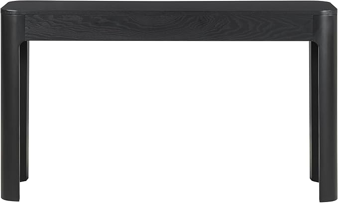 Amposei Retro Rustic Entry Console Table 52’’ Wooden Entryway Sofa Table with Storage Drawers for Living Room Entrance Hallway, Black