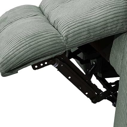 Manual Recliner Sofa Set,Corduroy Reclining Couch Set,Modern Living Room Furniture Set,Reclining Sofa Couch Chair for Living Room Home Office(Green,Sofa+Loveseat)