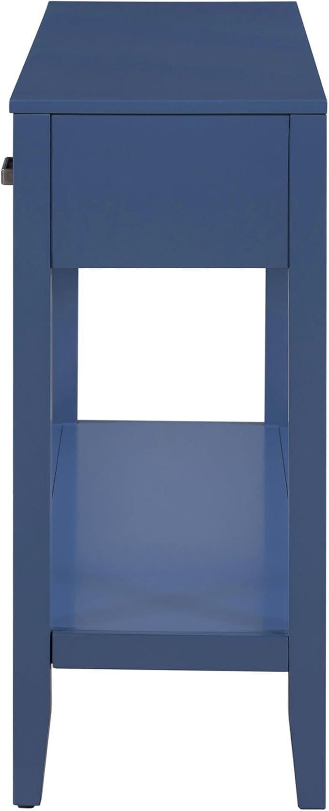 59" Blue Console Table, Long Entryway Table with Storage, 3 Drawers Wood Console Table for Hallway Living Room, MDF Entryway Table Sofa Table Behind Couch, Modern Entry Table with Drawers