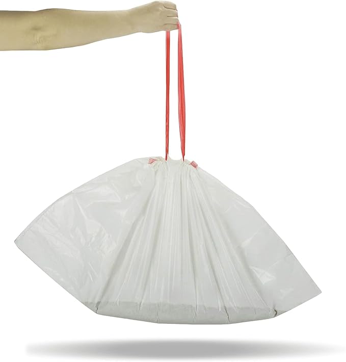 PETSWORLD Cat Litter Box Liners, Heavy Duty Litter Pan Liners Bags with Drawstring for Pet Cat Litter Tray (Unscented) (JUMBO - 45 x 18 Inches, 100 Count)