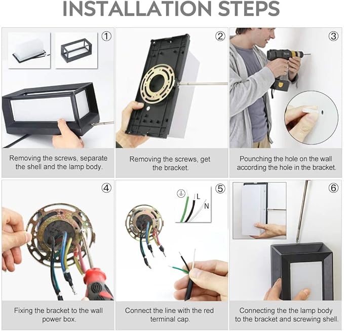 Sytmhoe Outdoor Wall-Porch-Light, Modern Exterior LED Wall Sconce,24W-Led Matte Black Exterior Wall Fixtures,Mounted Wall Patio Lamps,3-Color-Changeable for Garage Walkway Backyard Garden