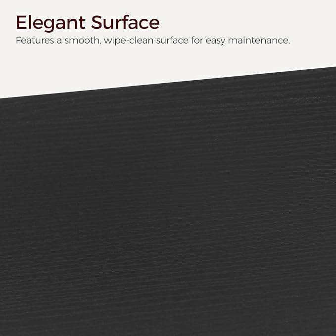 Ladder Shelf, 5-Tier Bookshelf, Ladder Bookcase with Wall Mount, Heavy Duty Industrial Style Storage Rack for Living Room, Office, Kitchen, Bedroom, Black LSBK5501