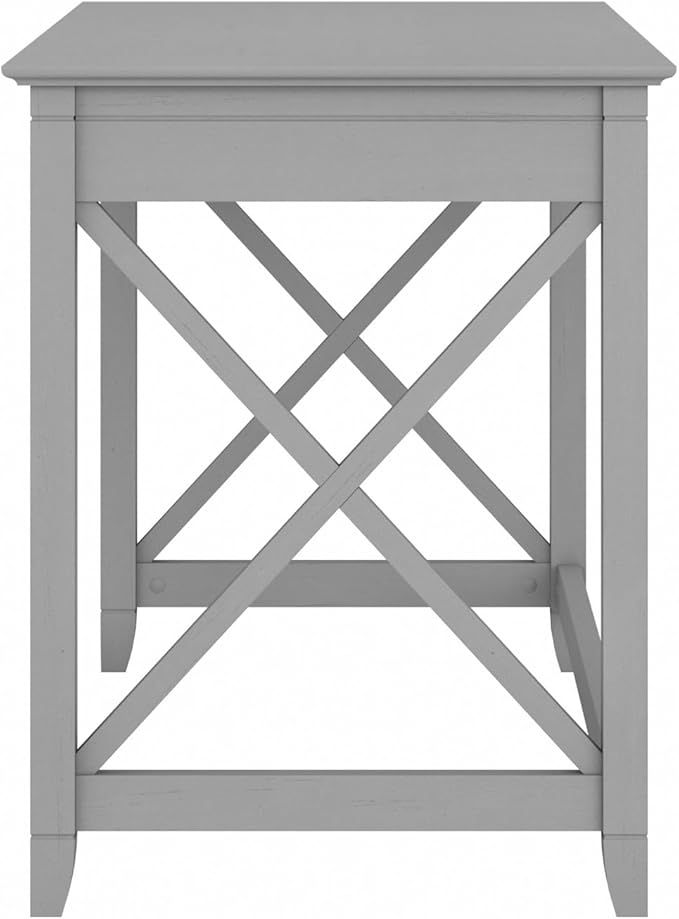 Bush Furniture Key West Collection Writing Desk, Writing Table for Home Office in Cape Cod Gray, Small Modern Farmhouse Desk