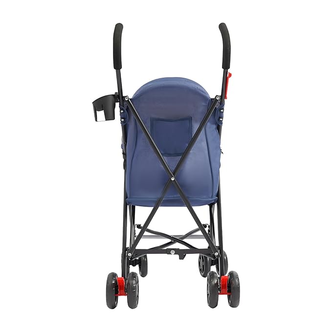 Pet Travel Stroller 22 * 18 * 38in, Pet Stroller Made of Oxford Cloth, Spray Molding Foldable, Small Dog Strollers Cat Cage Jogger Travel Carrier Breathable and Visible 22 Lbs Capacity(Blue)