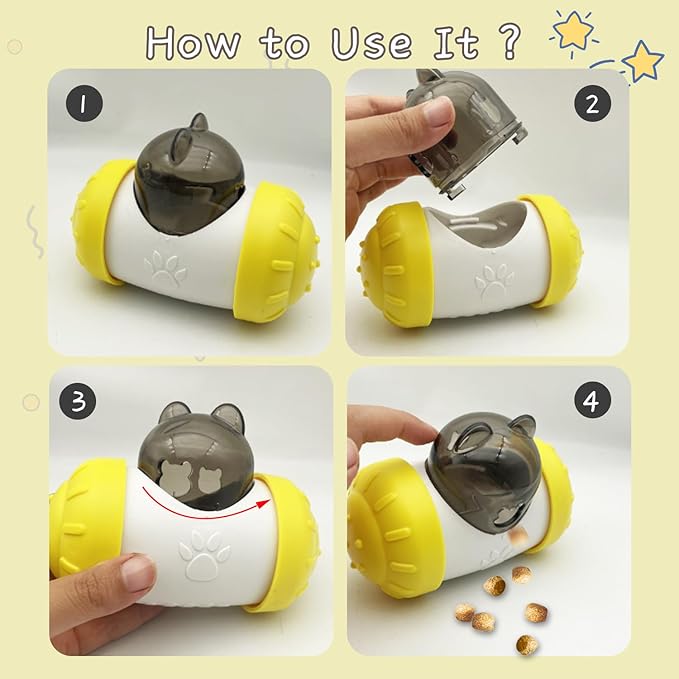 Dog Treat Toy - Interactive Dog Toys for Boredom, Treat Dispensing Enrichment Dog Puzzle Toy Food Puzzles Ball for Mental Stimulation Boredom Buster (C)