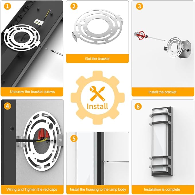 Sytmhoe 2Packs Outdoor LED Wall Lights,16in 10-100% Dimming Modern Porch & Patio Lights Wall Sconce,Black Square Exterior Wall Light Fixture,Suitable for Living Room,Garage,Bathroom(Cool White 6000K)