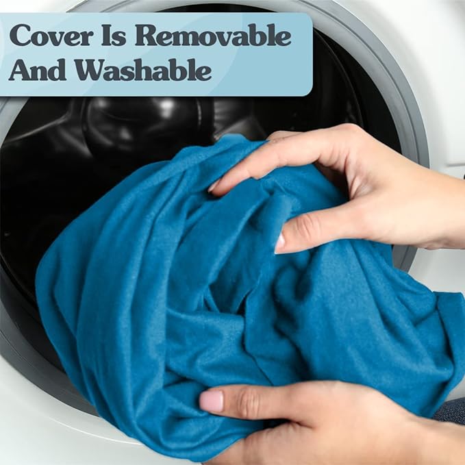 Yogibo Double Giant Bean Bag Chair Bed Lounger for Adults, Kids and Teens with Filling, Extra Large, Oversized, Big, Huge, Plush, Sensory Beanbag Couch Sofa Loveseat, Washable Cover, Turquoise