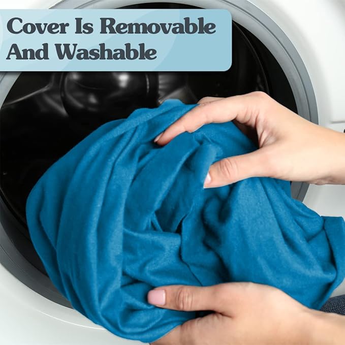 Yogibo Double Oversized Bean Bag Chair, Beanbag Bed with a Washable Outer Cover, Cozy Sofa for Gaming, Reading, and Relaxing, Filled with Soft Mini Beads, Orange