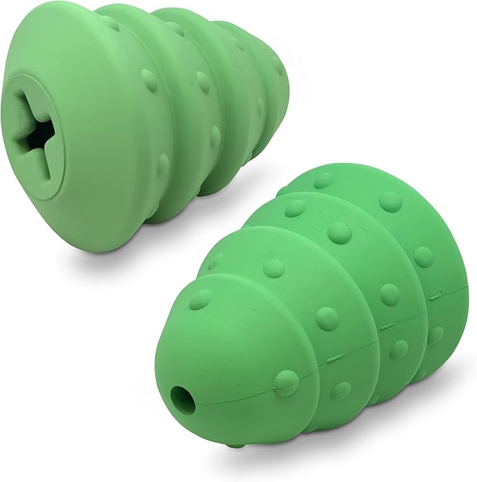 SodaPup MuttsKickButt Christmas Tree – Durable Dog Treat Dispenser & Chew Toy Made in USA from Non-Toxic, Pet Safe, Food Safe Natural Rubber for Mental Stimulation, Problem Chewing, Calming & More