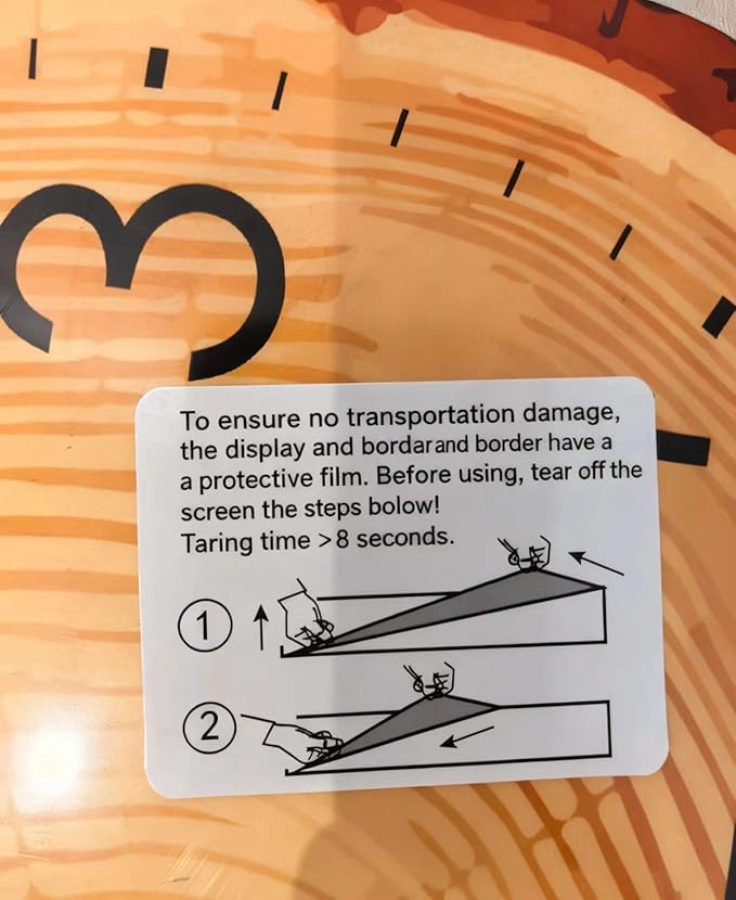 Rustic Wood Wall Clock, Silent Non-Ticking, 12 Inch Round, Battery Operated, Farmhouse Style, for Home, Kitchen, Bathroom, Bedroom, Office