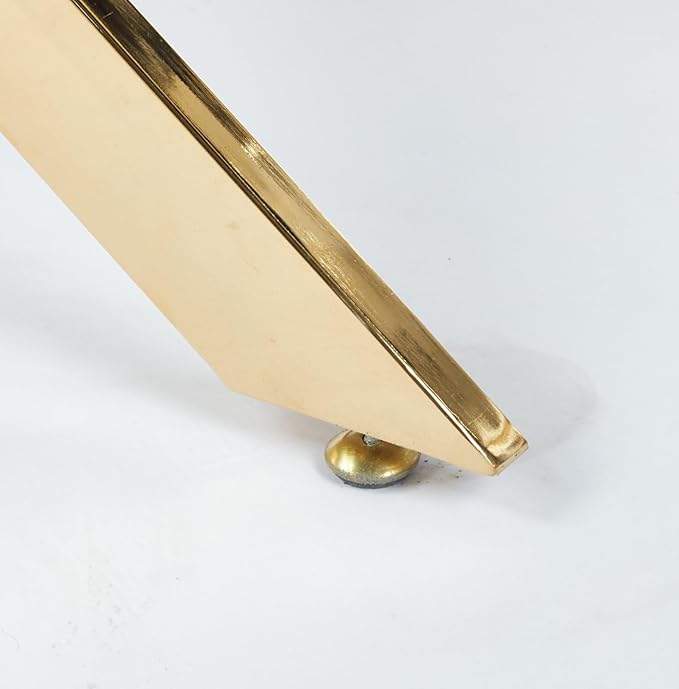 47.24" Round Dining Table for 6 8, Modern Clear Glass Kitchen Table for 6 with Gold X Metal Legs, Contemporary Circle Dining Room Leisure Tables for Kitchen Apartment