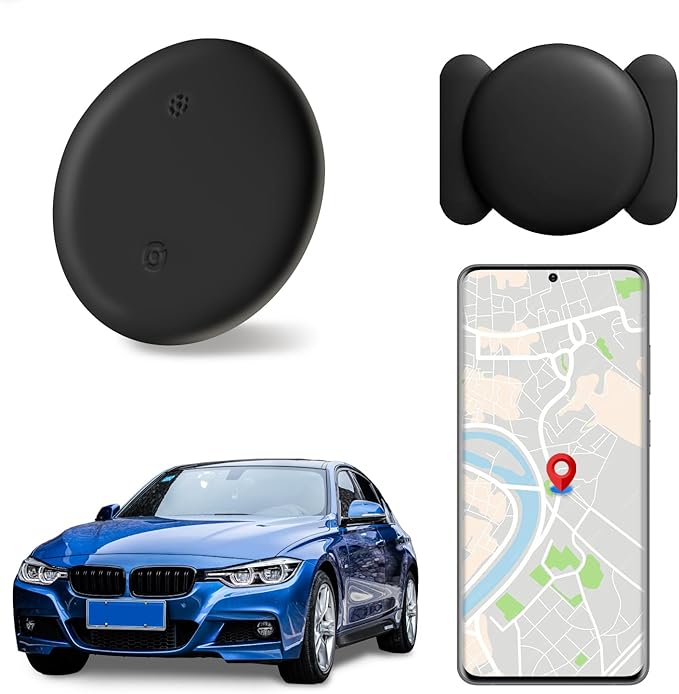 Mini Hidden GPS Tracker for Vehicles – Magnetic Waterproof Real‑Time Locator – Apple Find My Compatible(iOS Only), No Monthly Fee, Long Battery Life – Cars, Pets, Kids, Assets