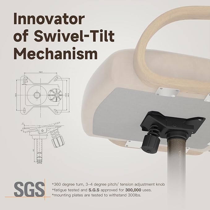 Chromcraft Caster Swivel Tilt Dining Chairs, PU Leather Chairs with Soft Wheels, Ultra Comfy Sturdy Kitchen Chairs, Rolling Chair on Wheels for Home (Ivanhoe NPL Nude)