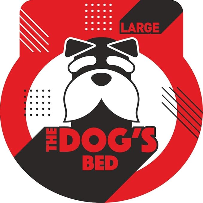 The Dog’s Bed Orthopedic Memory Foam Dog Bed, Large Blue & Red Trim UK Center Flag 40x25, Pain Relief for Arthritis, Hip & Elbow Dysplasia, Post Surgery, Supportive, Calming, Waterproof Washable