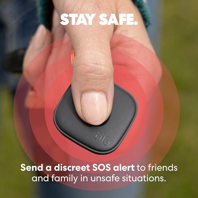 Tile by Life360 Mate - Bluetooth Tracker, Keys Finder and Item Locator for Keys, Bags and More. Phone Finder. Both iOS and Android Compatible. 1-Pack (Navy Blaze)