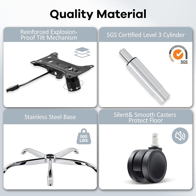 Office Chair,Ergonomic Mesh Desk Chair with Adjustable Lumbar Support,Computer Chair with Flip-up Armrests, Rolling Executive Chairs, Home Office Chair(Black)