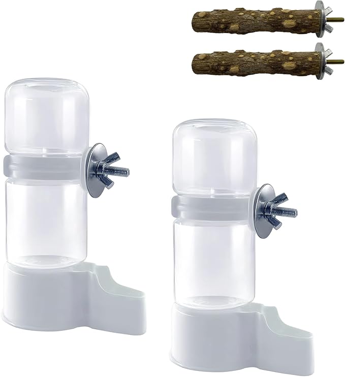 Pet Bird Automatic Water Dispenser,Bird Cage Hanging Drinking Device,Automatic Parrot Water Feeder,Budgies, Birds, Love Birds, Canary Drinking Fountains.