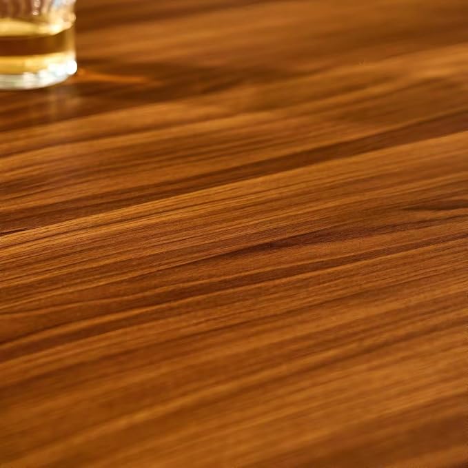 Shrine Round Glass Coffee Table, Mid-Century Modern Design, D30 x H17 in, Two-Tier Round Table with Walnut MDF Shelves, Sleek Conical Metal Legs with Gold Finish