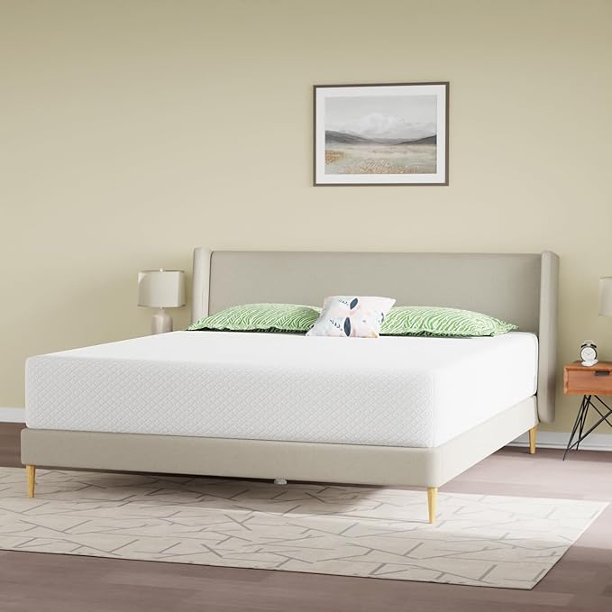 FDW 12 inch Gel Memory Foam Mattress Medium Firm Mattresses for Cool Sleep Relieving Pressure Relief CertiPUR-US Certified Mattress in a Box,California King