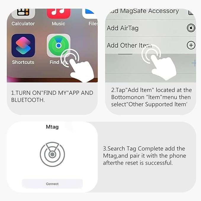 Mini Hidden GPS Tracker for Vehicles – Magnetic Waterproof Real‑Time Locator – Apple Find My Compatible(iOS Only), No Monthly Fee, Long Battery Life – Cars, Pets, Kids, Assets