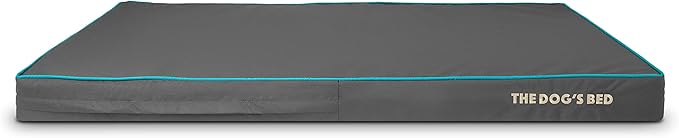 The Dog’s Bed Orthopedic Memory Foam Dog Bed, XXL Grey/Blue 54x36x4, Pain Relief for Arthritis, Hip & Elbow Dysplasia, Post Surgery, Lameness, Supportive, Calming, Waterproof Washable Cover