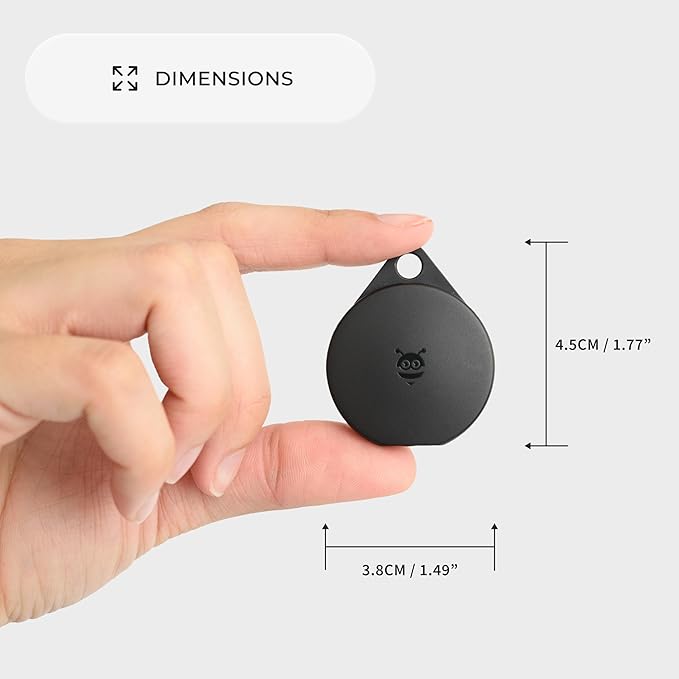 Pebblebee Clip Universal - Rechargeable Mini Item Tracker | Alternative to Air Tag & Android Trackers | 12-Month Battery Life | Works with Both Android & iOS Find My Apps | LED & Sound Alerts