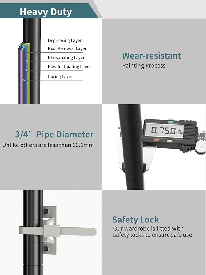 SINGAYE 5 Tier Storage Shelves Wire Shelving Unit Shelve Metal Kitchen Laundry Room Organization Home Pantry Closet Bathroom Organizers Garage Rack Estantes para Cocina 14" D x 24" W x 59.5" H Black