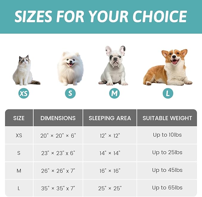 Small Dog Bed with Hooded Blanket, Round Fluffy Anti-Anxiety Pet Bed for Small Dogs & Medium Dogs, Cozy Donut Cuddler with Machine Washable Faux Fur & Anti-Slip Bottom(26"×26"×7",Cream)
