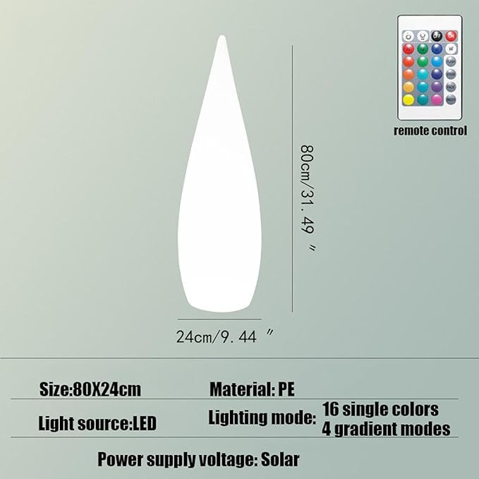 Outdoor Water Drop Lights, Waterproof Lawn Light, Courtyard Garden Terrace Atmosphere Lights, Landscape Courtyard Decorations Floor Lamps, Path Light, Modern Holiday Lamps