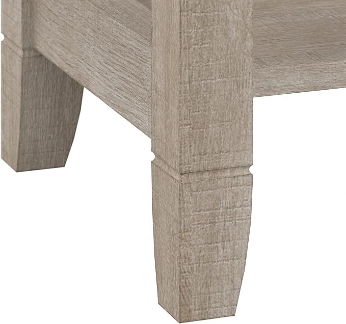 Bush Furniture Key West Small Corner Desk in Washed Gray