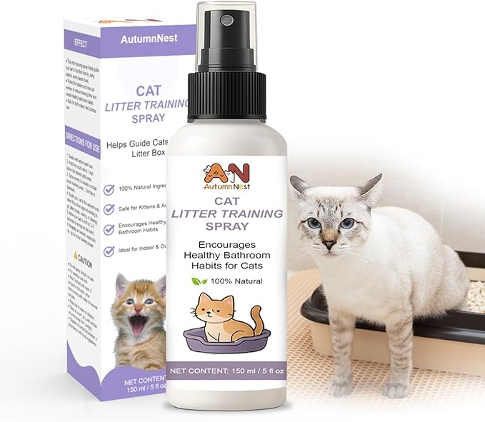 Cat Litter Training Spray – 150ml Natural Attractant for Cats & Kittens – Helps Guide Proper Litter Box Use – Indoor Toilet Training Aid