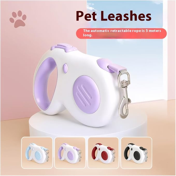 Auto - Retractable Pet Harness Vest & Leash Set | Multi - Color Options | Free Catnip Fish/Dog Bell Ball Toy (Blue, Medium)