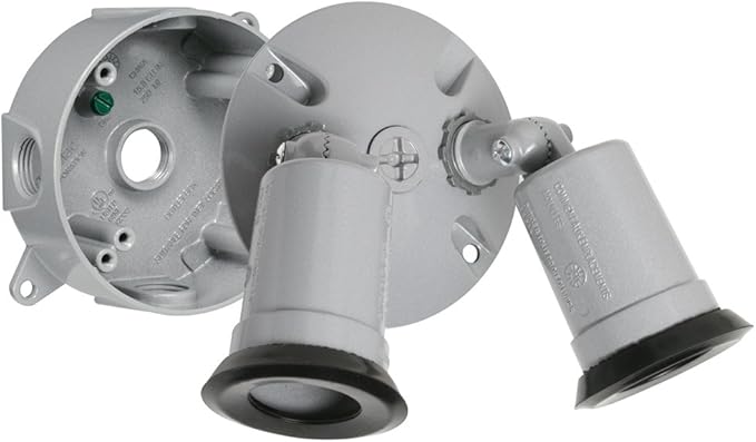 Hubbell-Bell LT233S Traditional Outdoor Flood Light Kit, Gray