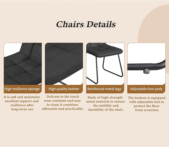 ZckyCine 67" Expandable Dining Table Set for 6, 7-Piece Modern Dining Room Table Set with Gray Wood Grain Finish and Upholstered Chairs, Extendable Kitchen Table with Black Metal Legs