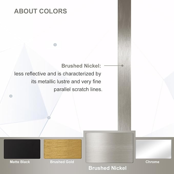 ANDY STAR Brushed Nickel Bathroom Mirror, 22x30 Silver Metal Framed Mirrors for Bathroom, Irregular Wall Mirror in Anti-Rust Stainless Steel Frame, Unique Shape Frame Ideal for Home Remodel