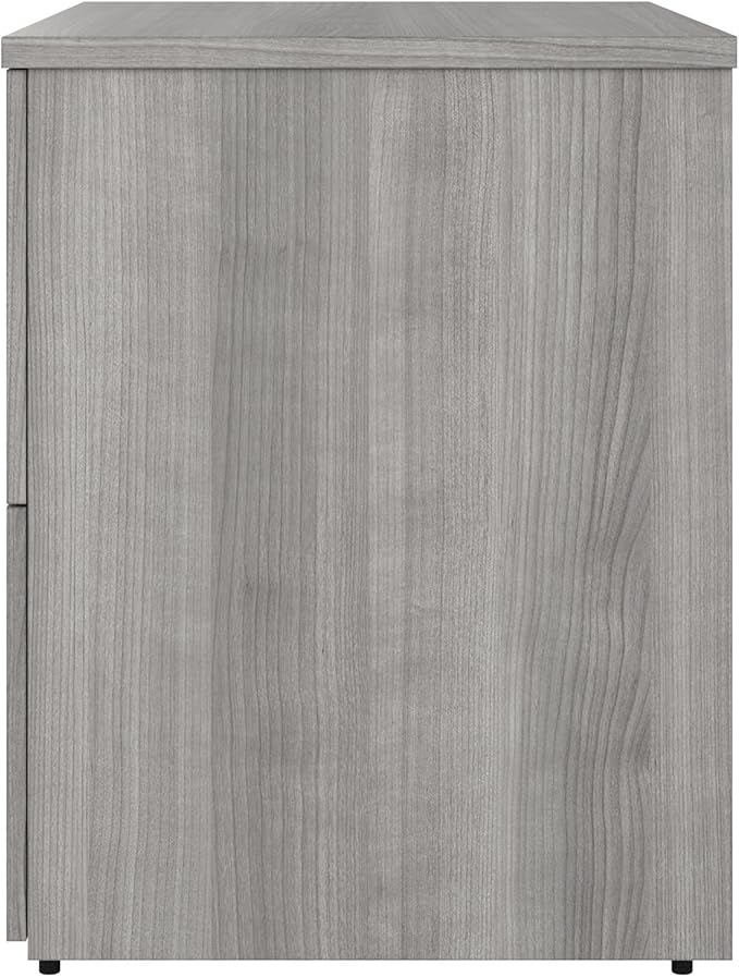 Bush Business Furniture Studio C 2 Drawer Lateral File Cabinet in Platinum Gray - Assembled, Locking Document Storage for Home or Professional Office